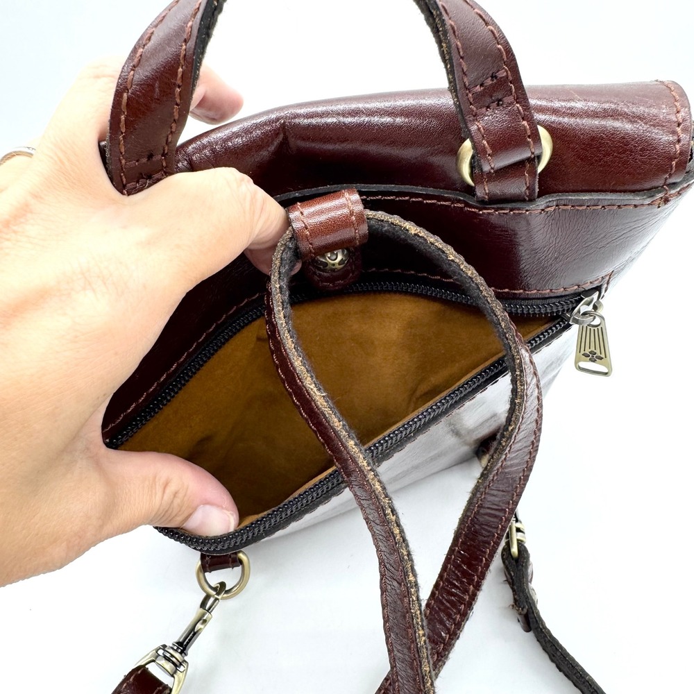Patricia Nash Vatoni Convertible Backpack In British Tan Brown Small Size Boho - Picture 9 of 14